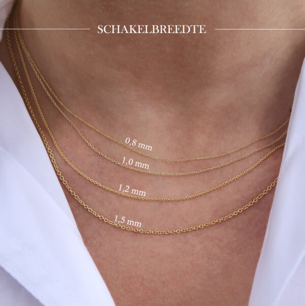 Ketting Cross Pavé Tag zwart - Afbeelding 4