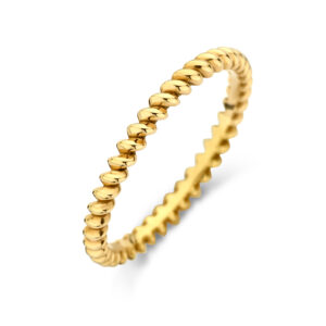 Deze ring van Minioro is gemaakt van 14 karaats goud. De sieraden kunnen worden afgewerkt met prachtige diamanten. Zo heb je echt een uniek en persoonlijk sieraad.