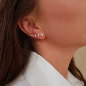 Oorstekers Diamant glad 003