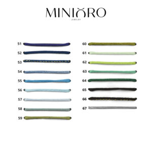 Dit satijn van het merk minioro is ideaal voor armbandje. Leuk om te combineren met unieke bedels voor een nog persoonlijker sieraad.