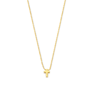 Deze ketting van Minioro is gemaakt van 14 karaats goud. Dit item heeft een kruisbedel. De bedel kan worden afgewerkt met diamanten. Zo heb je echt een persoonlijk en uniek sieraad.