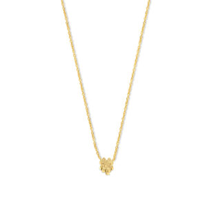 Deze ketting van Minioro is gemaakt van 14 karaats goud. Dit item heeft een klaverbedel. De bedel is afgewerkt met een vingerafdruk. Zo heb je echt een persoonlijk en uniek sieraad.