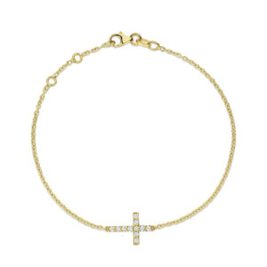 Armband Cross Pavé wit