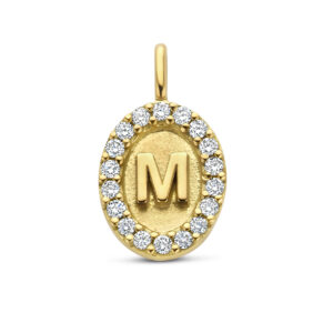 Deze bedel van Minioro is van 14 karaat goud. De bedel kan ook afgewerkt worden met prachtige diamanten. Door de initialen wordt het een persoonlijk en uniek sieraad.