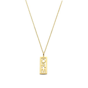 Deze ketting van Minioro is van 14 karaat goud. In de ze bedel is een initiaal verwerkt. De bedel kan ook afgewerkt worden met diamanten. Zo heb je echt een persoonlijk en uniek sieraad.