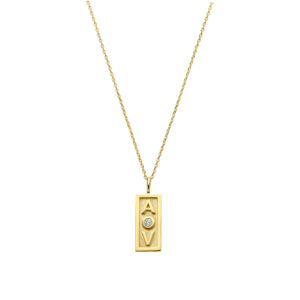 Deze ketting van Minioro is van 14 karaat goud. In de ze bedel is een initiaal verwerkt. De bedel kan ook afgewerkt worden met een jaartal bedel of diamanten. Zo heb je echt een persoonlijk en uniek sieraad.