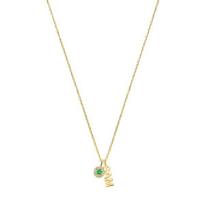 Deze ketting van Minioro is van 14 karaat goud. Deze ketting is van de milestone collectie. Deze ketting kan ook afgewerkt worden met prachtige diamanten. Door de geboorte stenen word het het een persoonlijk en uniek sieraad.