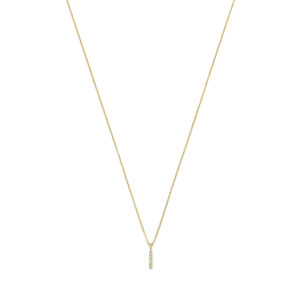 Ketting Diamondbar wit small