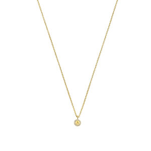 Deze14 karaats gouden bedel van het merk Minioro is ingelegd met prachtige diamanten. Deze bedel kan je personaliseren met een initiaal of vormpje. Perfect om aan een ketting of armband te hangen. Je kan deze bedel alleen dragen of met meerder bedels.