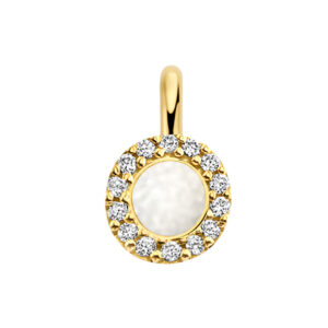 Deze bedel van Minioro is gemaakt van 14 karaats goud. De sieraden kunnen worden afgewerkt met prachtige diamanten maar ook met moedermelk of as. Zo heb je echt een uniek en persoonlijk sieraad.