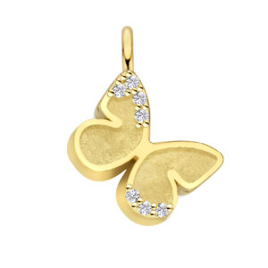 Deze bedel van het merk Minioro is gemaakt van 14 karaats goud en heeft een grotere hanger waarin een vingerafdruk kan worden verwerkt. Zodat dit een elegant en persoonlijk aandenken vol betekenis is.