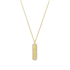 Ontdek de gouden ketting van Minioro, gemaakt van 14 karaats goud. Met prachtige diamanten. Een tijdloos sieraad!