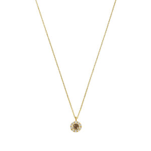 Deze ketting van Minioro is gemaakt van 14 karaats goud. De sieraden kunnen worden afgewerkt met prachtige diamanten maar ook met moedermelk of as. Zo heb je echt een uniek en persoonlijk sieraad.