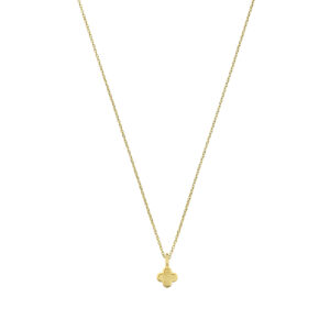 Ontdek de 14 karaats gouden ketting met een klaverbedel. Een elegant en betekenisvol sieraad, perfect als cadeau of voor jezelf.