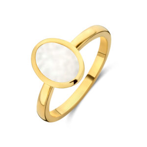 Deze ring van Minioro is gemaakt van 14 karaats goud. De sieraden kunnen worden afgewerkt met prachtige diamanten maar ook met moedermelk of as. Zo heb je echt een uniek en persoonlijk sieraad.