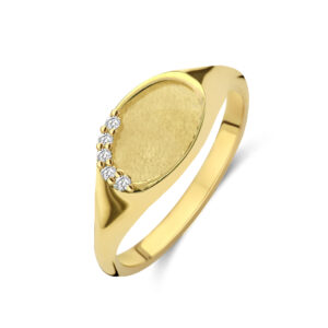 Deze ringen van Minioro is gemaakt van 14 karaats goud. De sieraden kunnen worden afgewerkt met prachtige diamanten, as of moedermelk. Zo heb je echt een uniek en persoonlijk sieraad.