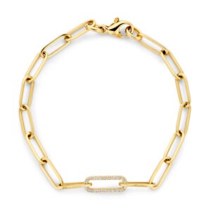 Armband Paperclip Jade