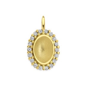 Hang Oval Memory Pavé