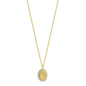 Ketting Oval Memory Pavé