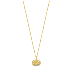 Ketting Oval Dwars Memory Pavé